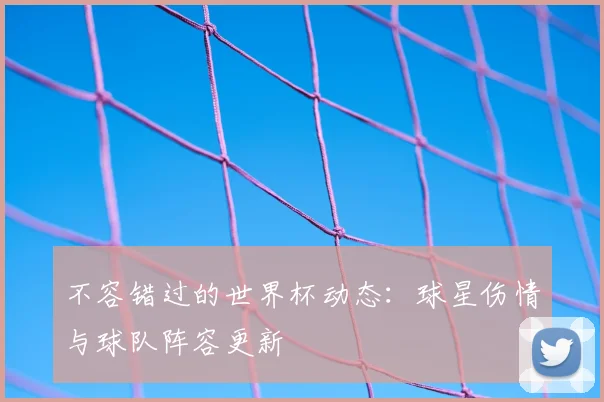 不容错过的世界杯动态：球星伤情与球队阵容更新